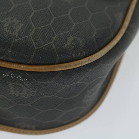 DIOR Honeycomb Canvas Shoulder Bag Pvc Black - Picture 14 of 16